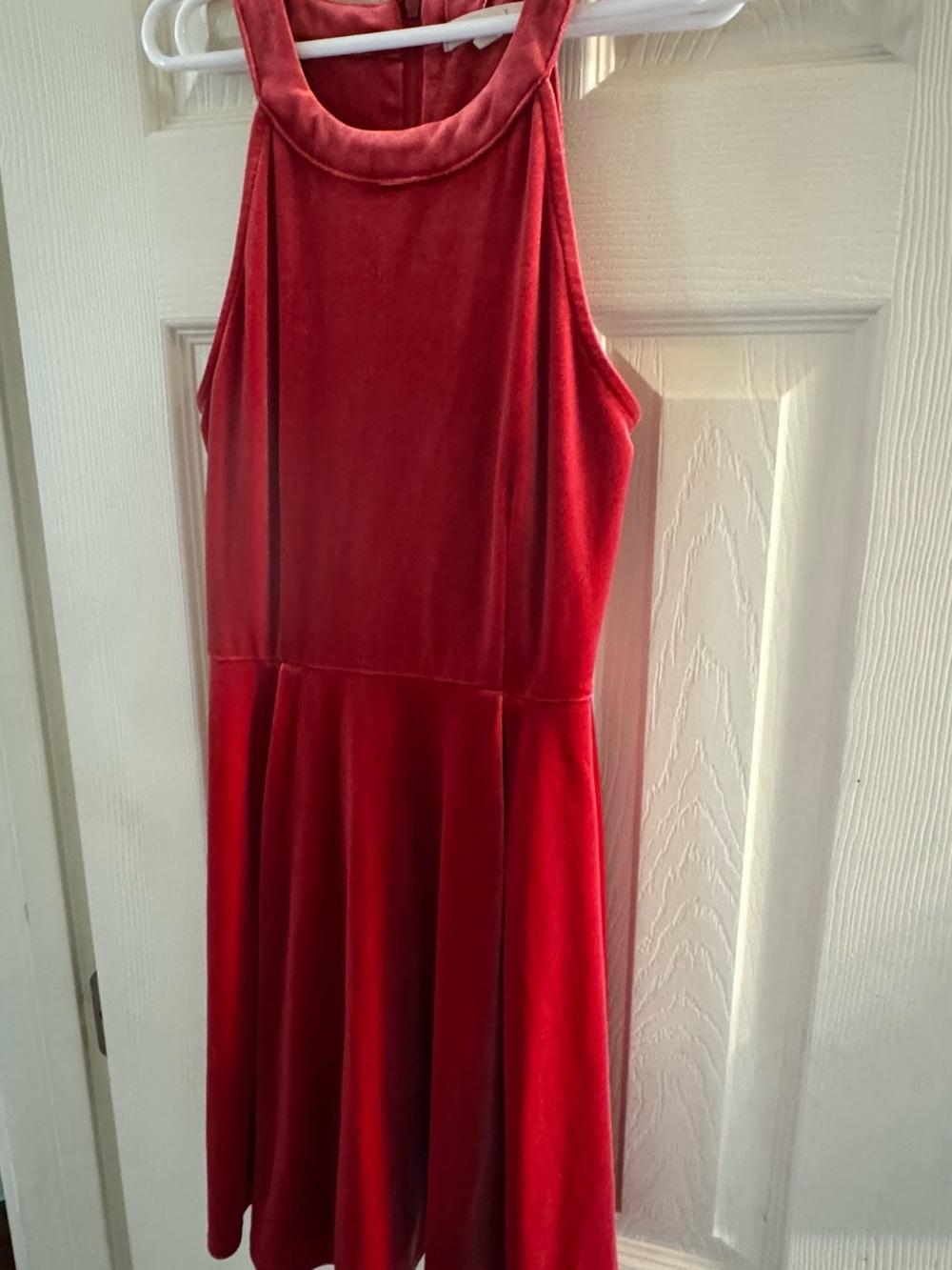 Copper Key Red Velvet Mini Dress